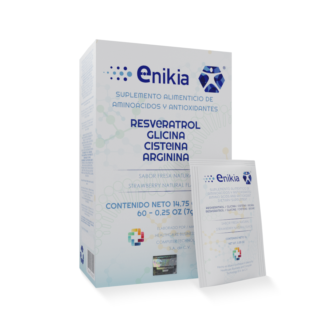 Enikia Fresa - Resveratrol, L-Arginina, L-Glicina y L-Cisteína