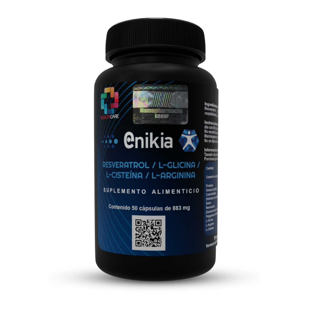 Enikia cápsulas - L-Glicina, L-Arginina, Resveratrol y L-Cisteína