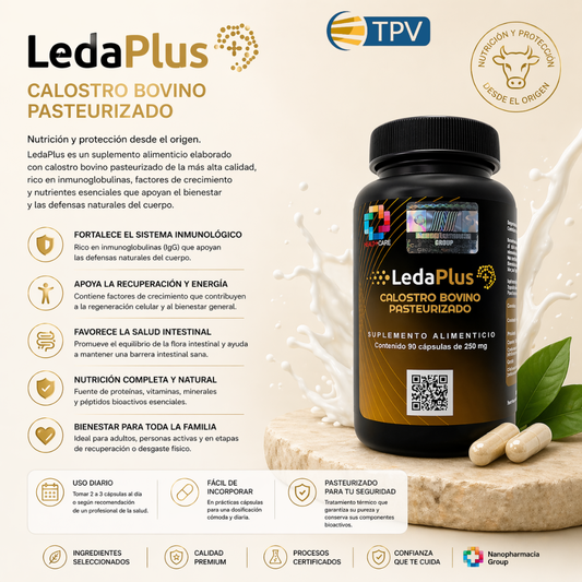 LedaPlus - Calostro Bovino Pasteurizado Enriquecido