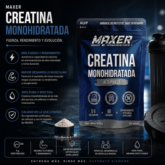MAXER CREATINA MONOHIDRATADA