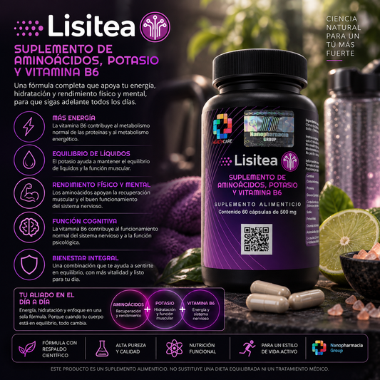Lisitea: Suplemento de Aminoácidos, Potasio y Vitamina B6